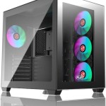Raijintek Paean C7 TG4 Gaming Midi Tower Κουτί Υπολογιστή με Πλαϊνό Παράθυρο και RGB Φωτισμό Μαύρο