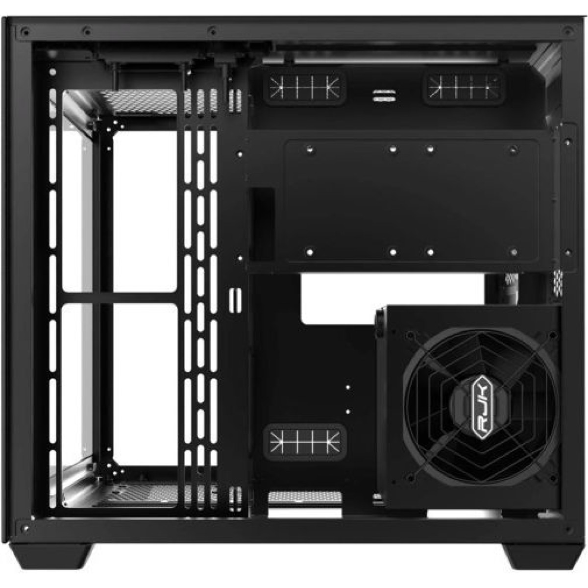 Raijintek Paean C7 TG4 Gaming Midi Tower Κουτί Υπολογιστή με Πλαϊνό Παράθυρο και RGB Φωτισμό Μαύρο