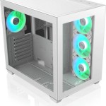 Raijintek Paean C7 TG4 Gaming Midi Tower Κουτί Υπολογιστή με Πλαϊνό Παράθυρο και RGB Φωτισμό Λευκό