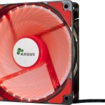 Inter-Tech L-12025 Case Fan με Κόκκινο Φωτισμό και Σύνδεση 3-Pin / 4-Pin Molex