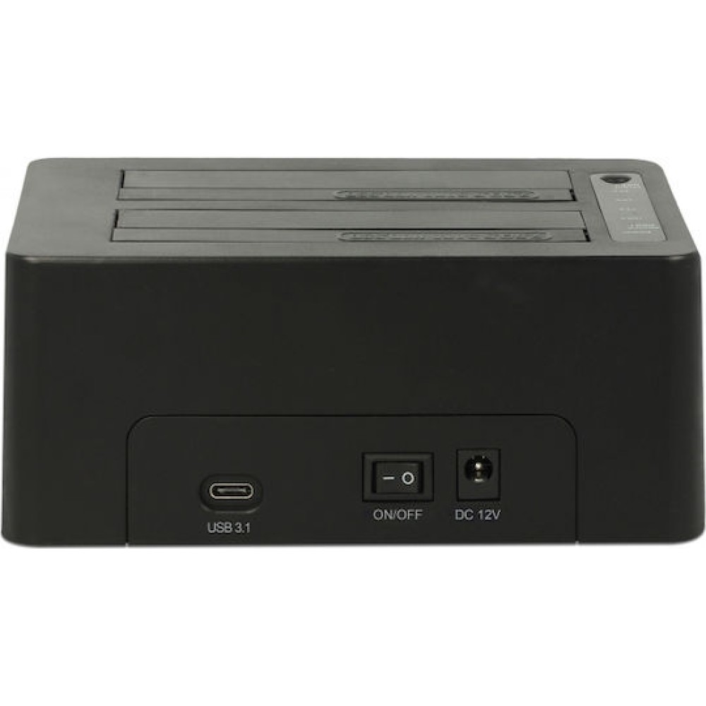 DeLock USB Type-C 3.1 Docking Station Docking Station για 2 Σκληρούς Δίσκους SATA 3.5