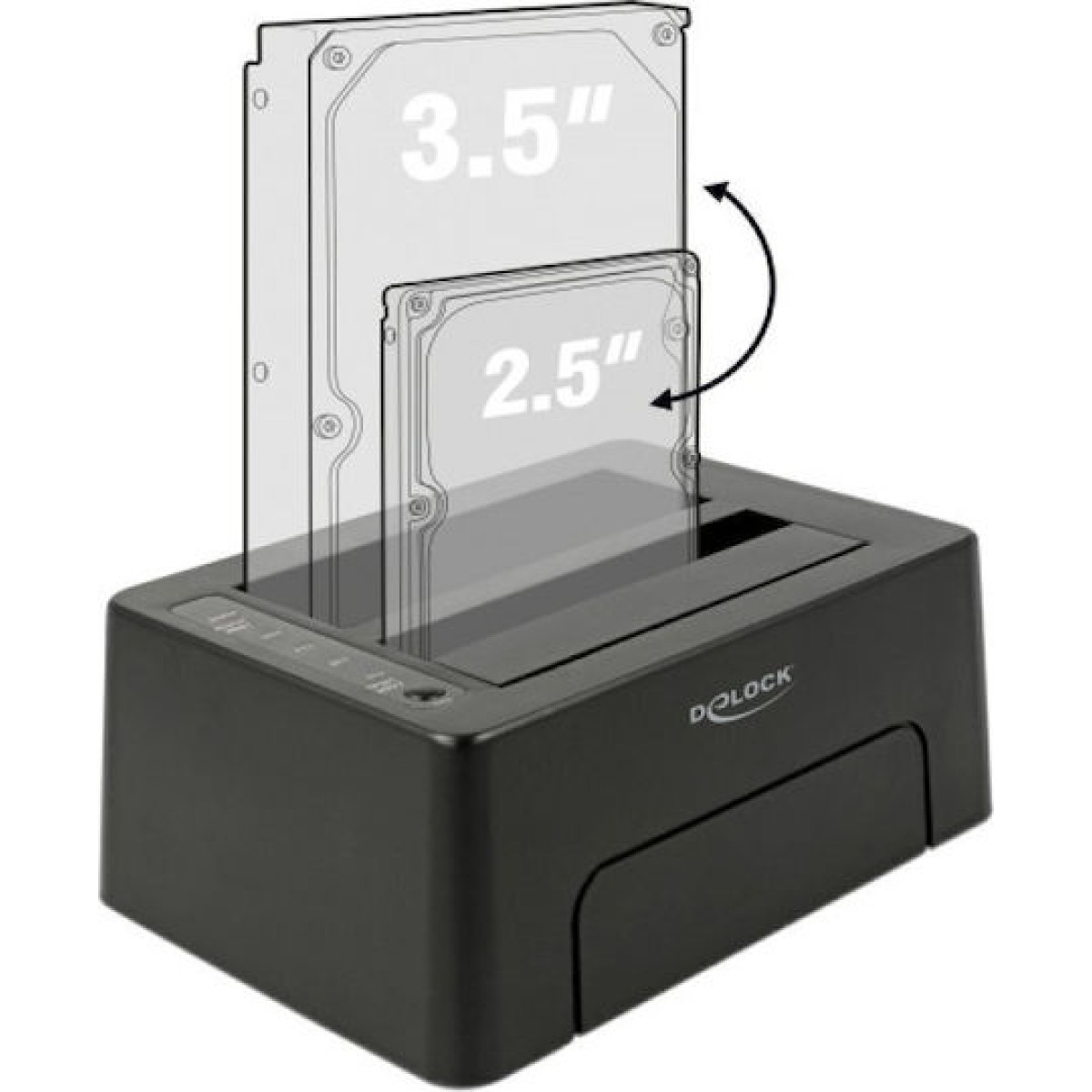 DeLock USB Type-C 3.1 Docking Station Docking Station για 2 Σκληρούς Δίσκους SATA 3.5