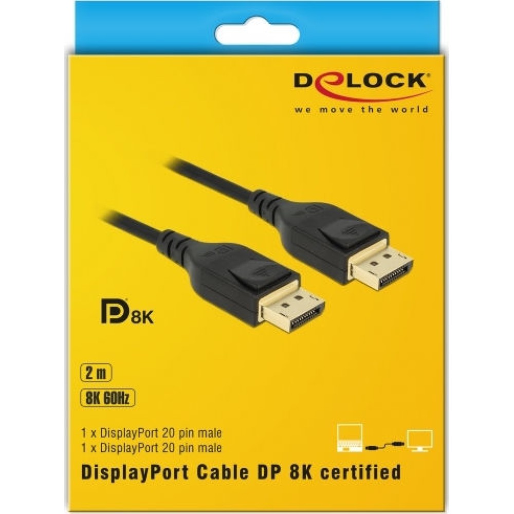 DeLock Cable DisplayPort male - DisplayPort male 2m (85660)