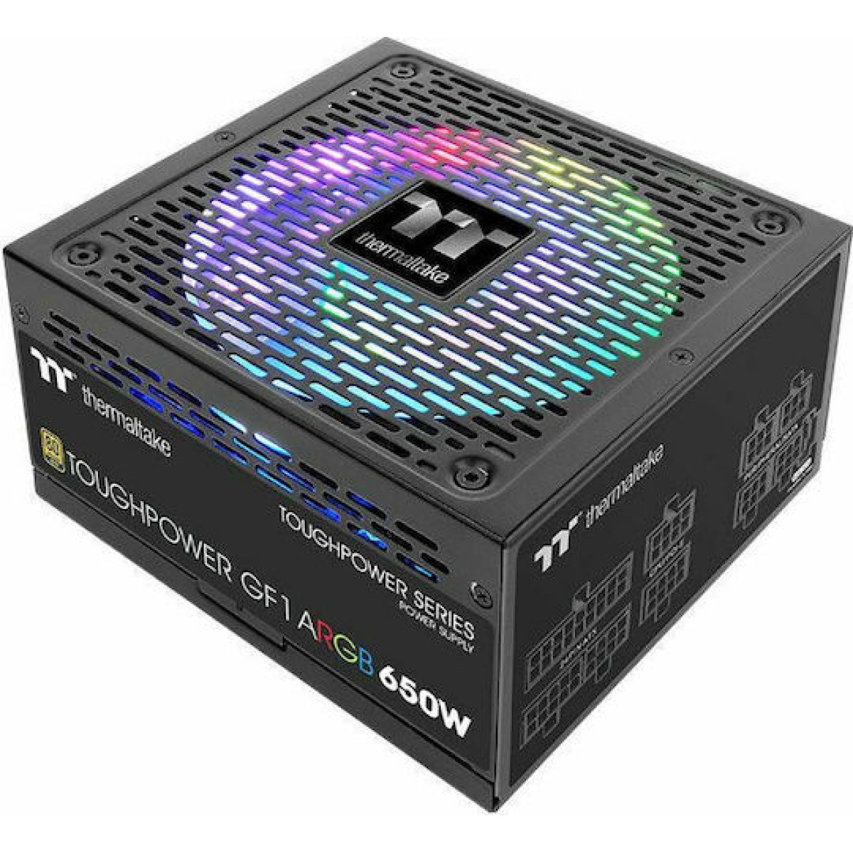 Thermaltake ToughPower GF1 ARGB 650W Μαύρο Τροφοδοτικό Υπολογιστή Full Modular 80 Plus Gold