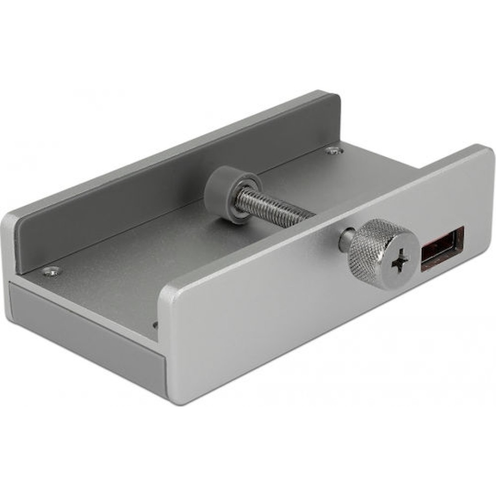 DeLock USB 3.0 Hub 4 Θυρών με σύνδεση USB-A Ασημί