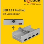 DeLock USB 3.0 Hub 4 Θυρών με σύνδεση USB-A Ασημί