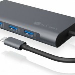 Icy Box USB-C Docking Station με HDMI 4K PD Ethernet και σύνδεση 2 Οθονών Γκρι (IB-DK4040-CPD)