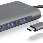 Icy Box USB-C Docking Station με HDMI 4K PD Ethernet και σύνδεση 2 Οθονών Γκρι (IB-DK4040-CPD)