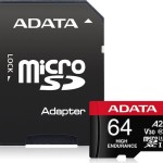 Adata High Endurance microSDXC 64GB U3 V30 with Adapter