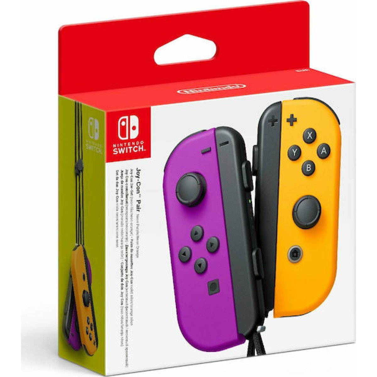 Nintendo Joy-Con Set Ασύρματο Gamepad για Switch Purple/Neon Orange