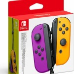 Nintendo Joy-Con Set Ασύρματο Gamepad για Switch Purple/Neon Orange