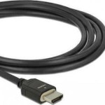 DeLock HDMI 2.1 Cable HDMI male - HDMI male 2m Μαύρο
