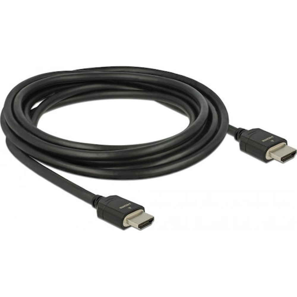 DeLock HDMI 2.1 Cable HDMI male - HDMI male 3m Μαύρο