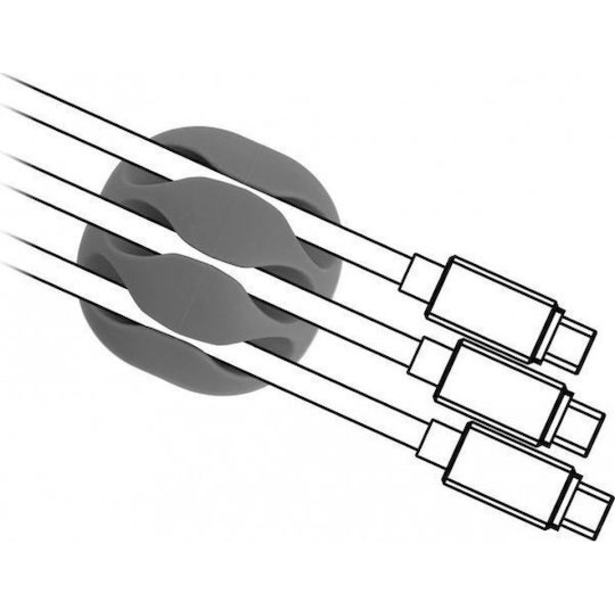 DeLock 18297 Clips Οργάνωσης Καλωδίων 6τμχ Λευκό