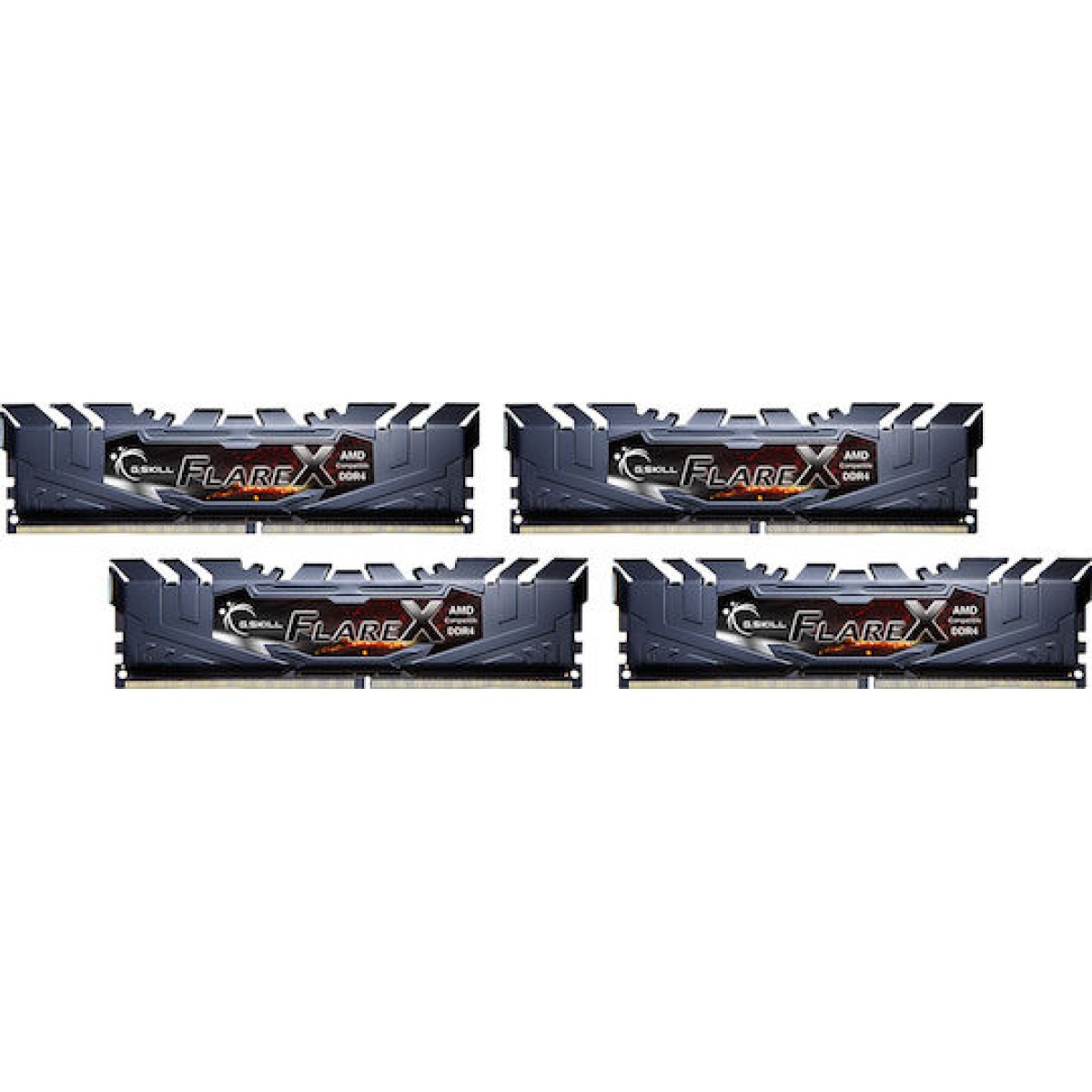 G.Skill Flare X DDR4 32GB RAM με 4x8GB Modules και Ταχύτητα 3200 για Desktop