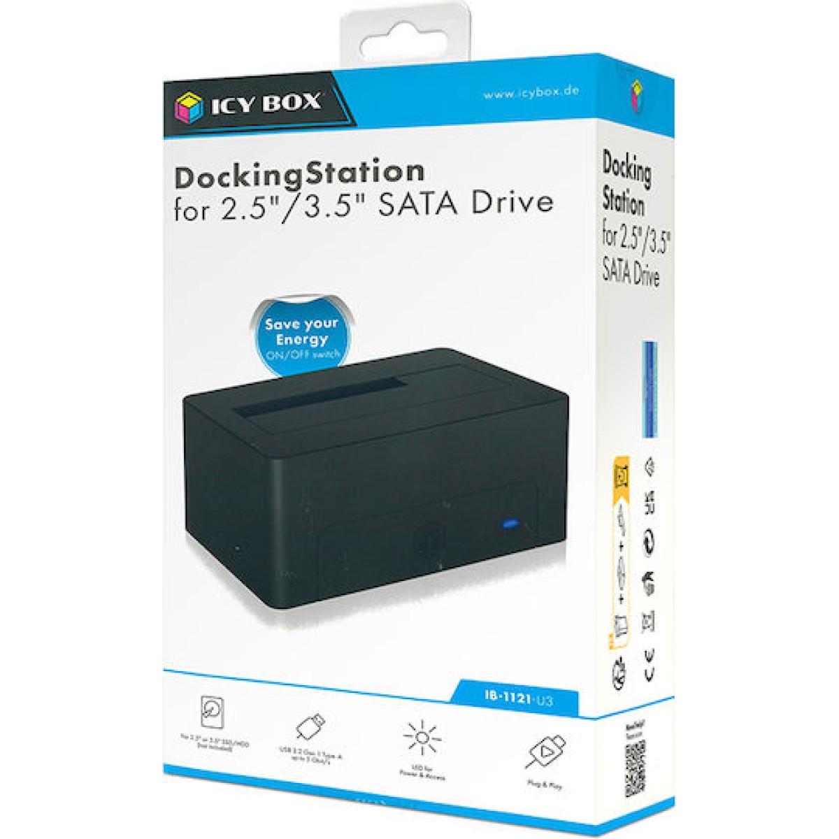 Icy Box Docking Station Σκληρών Δίσκων SATA 2.5
