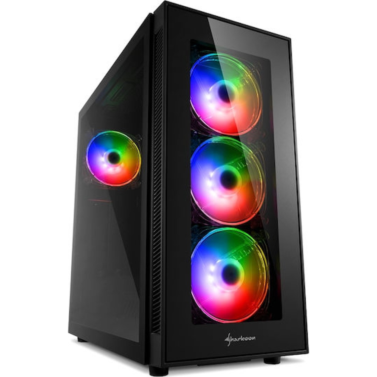 Sharkoon TG5 Pro RGB Gaming Midi Tower Κουτί Υπολογιστή με Πλαϊνό Παράθυρο Μαύρο