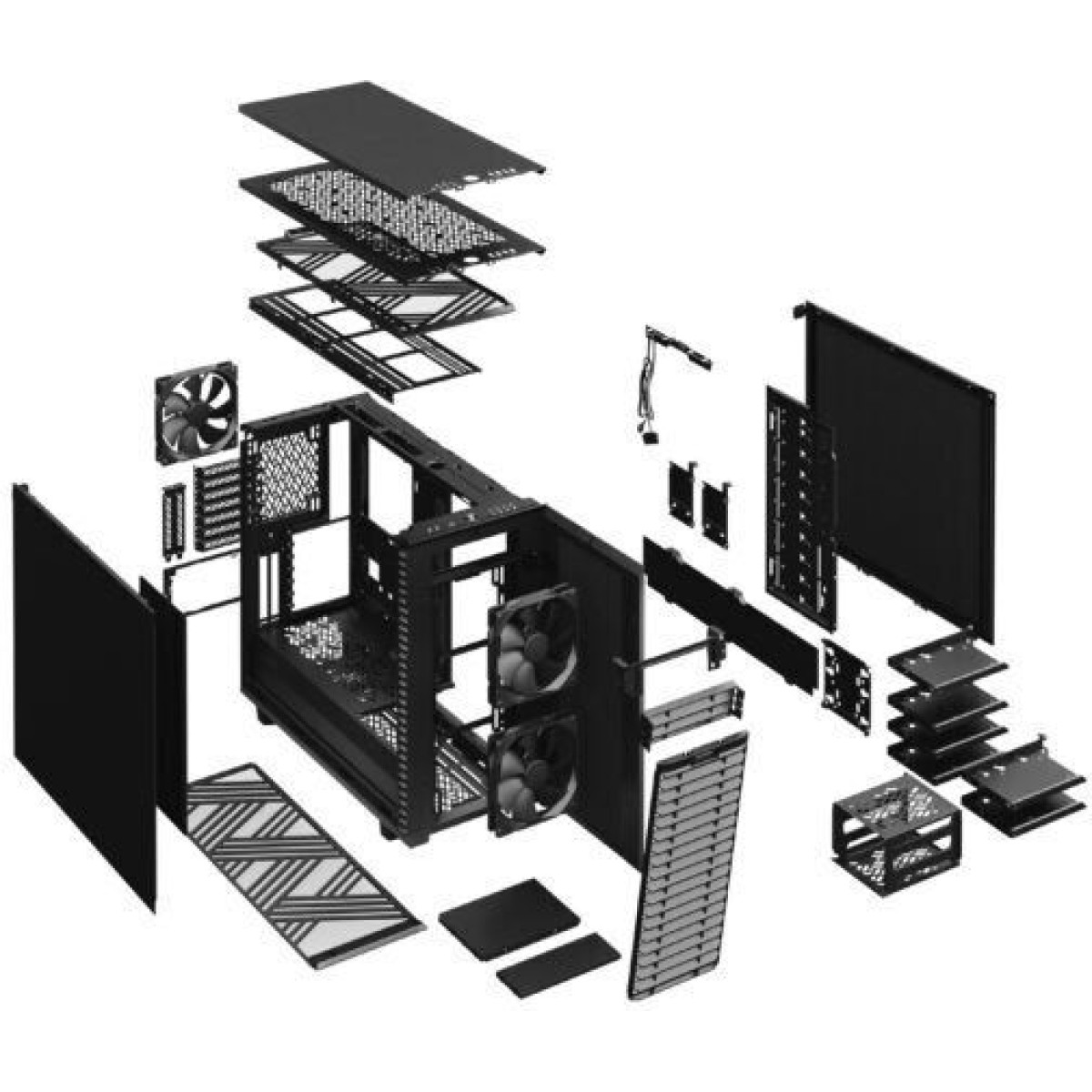 Fractal Design Define 7 Gaming Midi Tower Κουτί Υπολογιστή Μαύρο