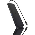 Icy Box USB-C Docking Station με HDMI/DisplayPort 4K PD Ethernet και σύνδεση 3 Οθονών Μαύρο (IB-DK2116-C)