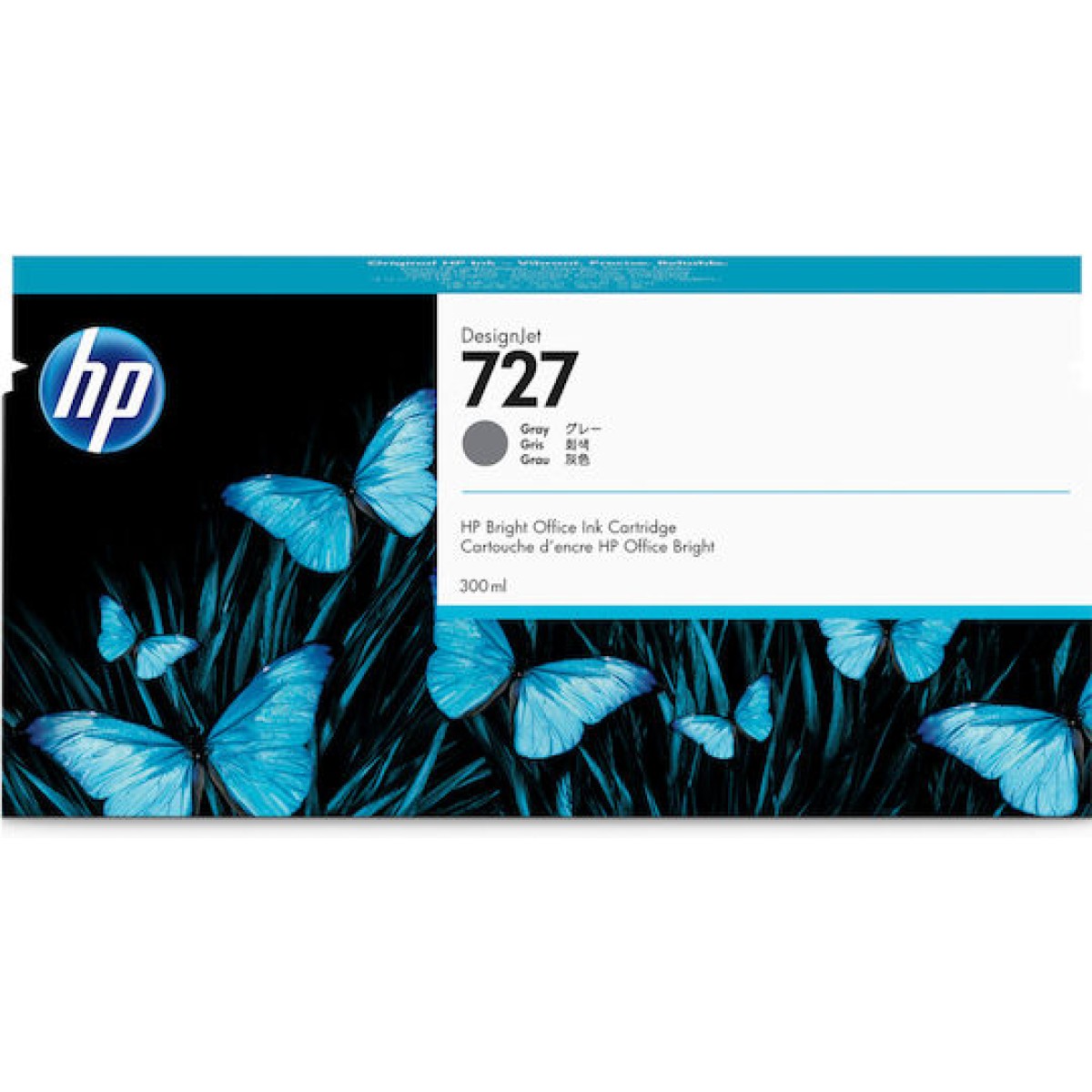 HP 727 Γνήσιο Μελάνι Εκτυπωτή InkJet Γκρι (F9J80A)