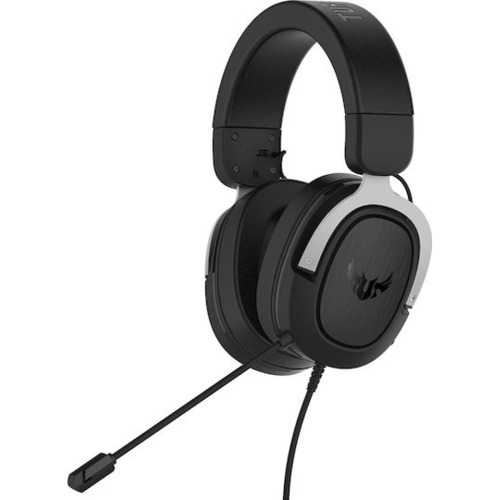 Asus TUF H3 Over Ear Gaming Headset με σύνδεση 3.5mm Gun Metal Grey