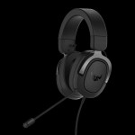 Asus TUF H3 Over Ear Gaming Headset με σύνδεση 3.5mm Gun Metal Grey