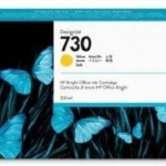 HP 730 Γνήσιο Μελάνι Εκτυπωτή InkJet Κίτρινο (P2V70A)