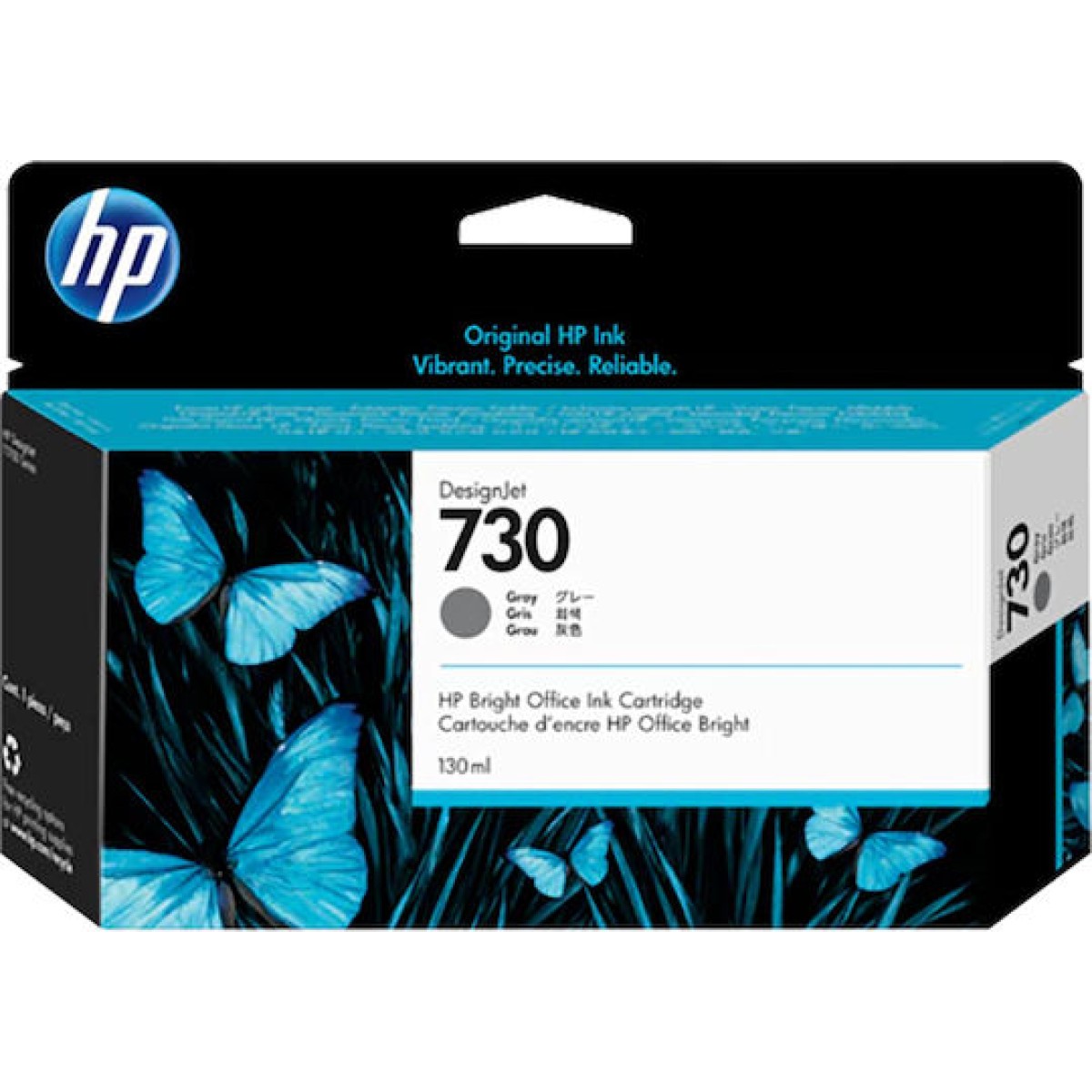 HP 730 Γνήσιο Μελάνι Εκτυπωτή InkJet Γκρι (P2V72A)