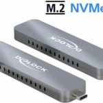 DeLock Θήκη για Σκληρό Δίσκο M.2 PCI Express NVME με σύνδεση USB 3.2 Type-C σε Ασημί χρώμα