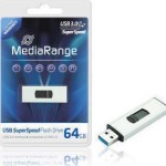MediaRange 64GB USB 3.0 Stick Λευκό