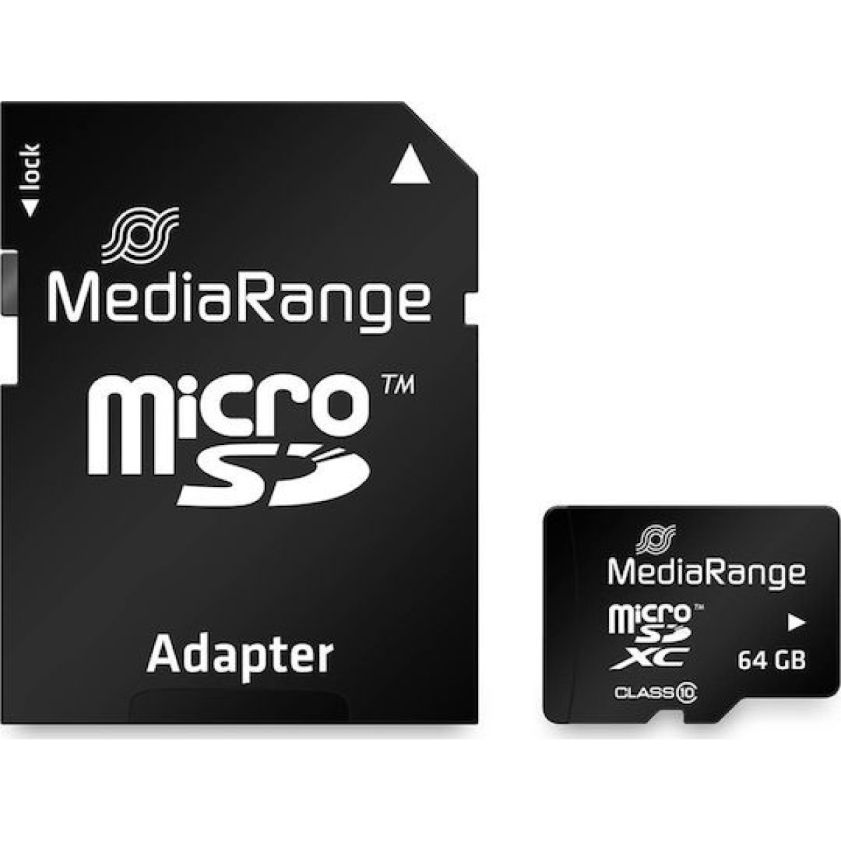 MediaRange microSDXC 64GB Class 10 A1 High Speed με αντάπτορα