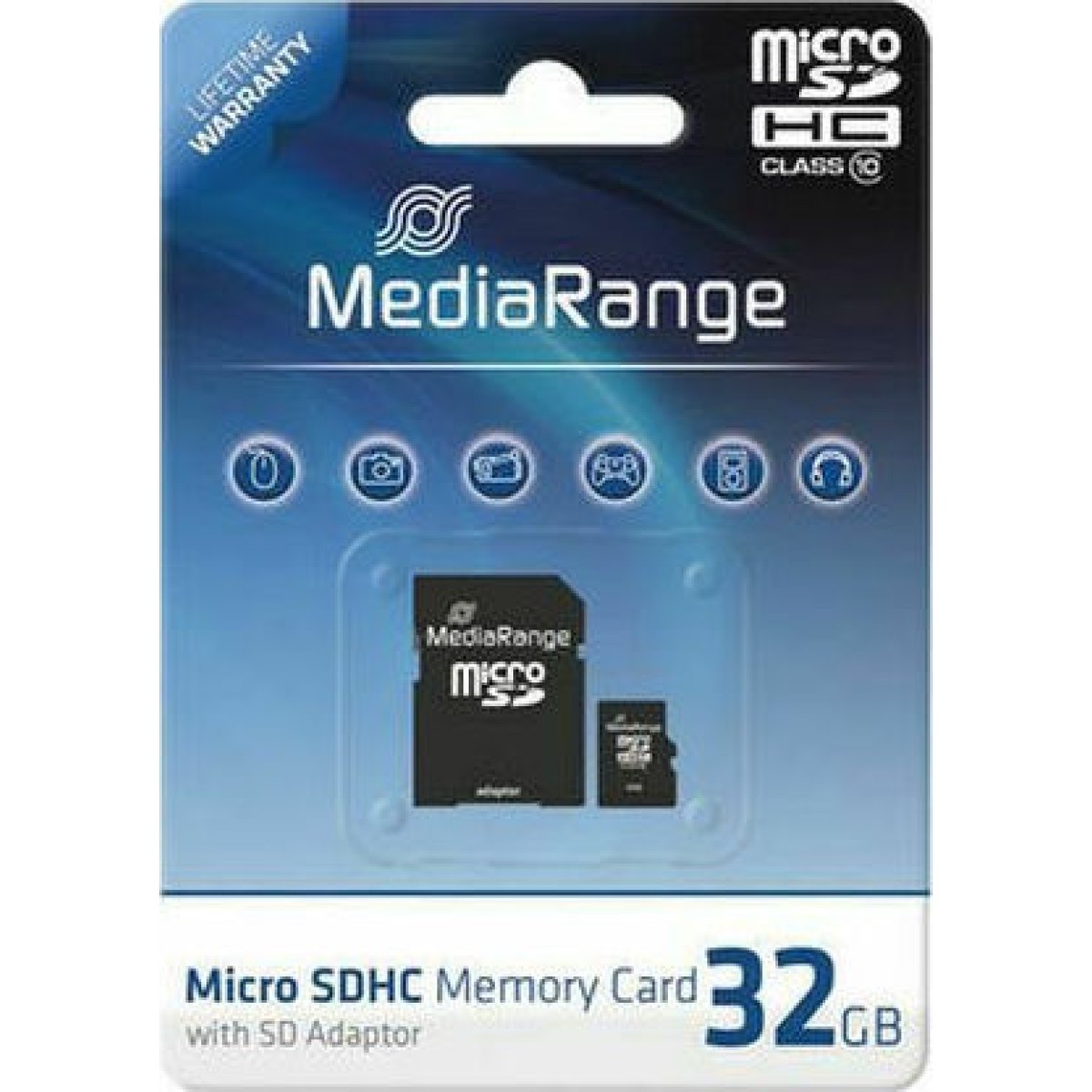 MediaRange MR959 microSDHC 32GB Class 10 A1 High Speed με αντάπτορα