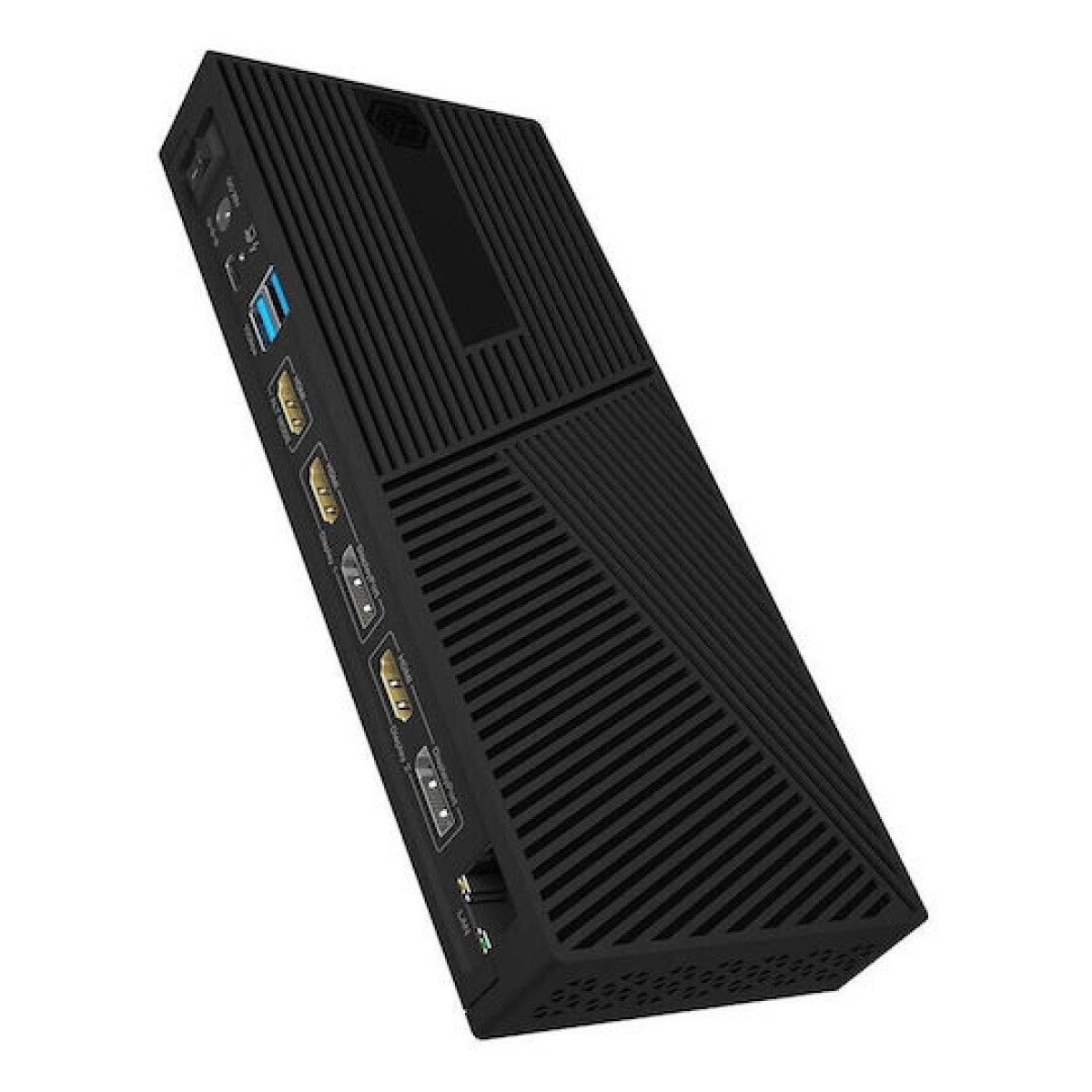 Icy Box USB-C Docking Station με HDMI/DisplayPort 4K PD Ethernet Μαύρο (IB-DK2246AC)