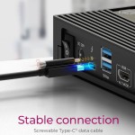 Icy Box USB-C Docking Station με HDMI/DisplayPort 4K PD Ethernet Μαύρο (IB-DK2246AC)