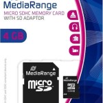 MediaRange microSDHC 4GB Class 10 High Speed με αντάπτορα