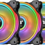 Thermaltake Quad 12 RGB Radiator Fan TT Premium Case Fan 120mm με Σύνδεση 4-Pin Molex 3τμχ