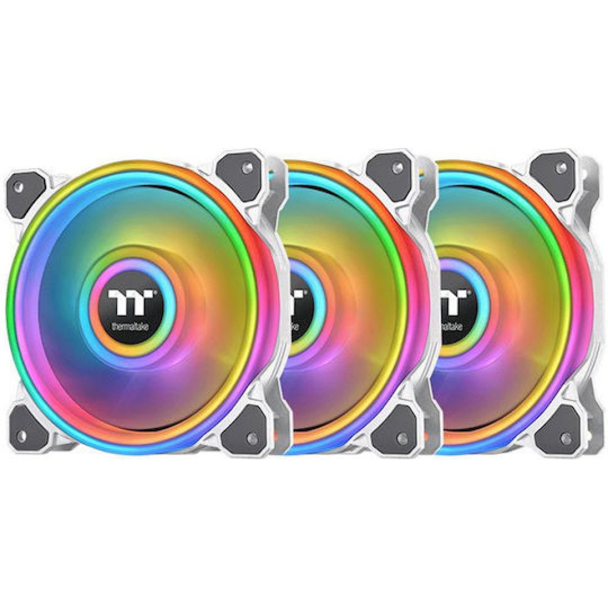 Thermaltake Riing Quad 12 RGB Radiator Fan TT Premium Case Fan 120mm με Σύνδεση 4-Pin PWM 3τμχ Γκρι