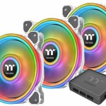Thermaltake Riing Quad 12 RGB Radiator Fan TT Premium Case Fan 120mm με Σύνδεση 4-Pin PWM 3τμχ Γκρι