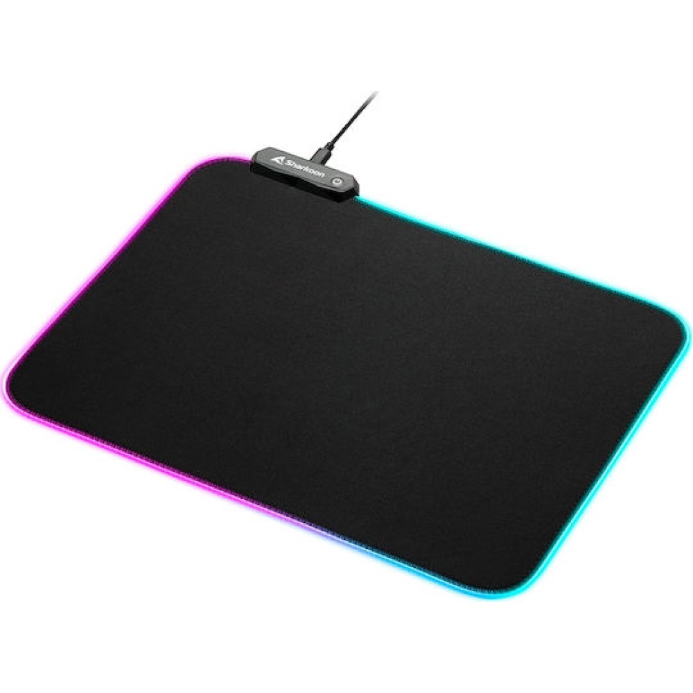 Sharkoon 1337 RGB V2 Gaming Mouse Pad Medium 360mm με RGB Φωτισμό Μαύρο