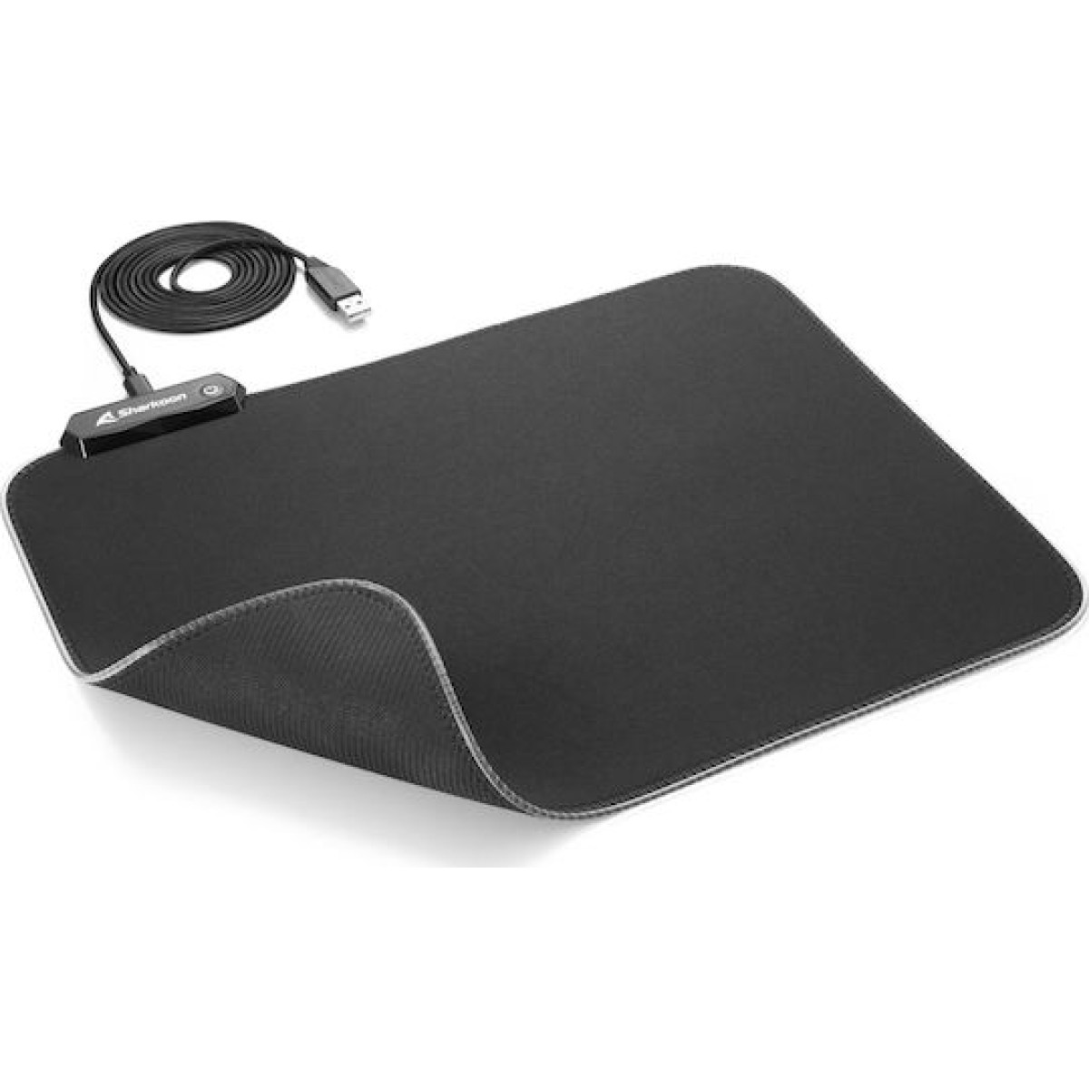 Sharkoon 1337 RGB V2 Gaming Mouse Pad Medium 360mm με RGB Φωτισμό Μαύρο