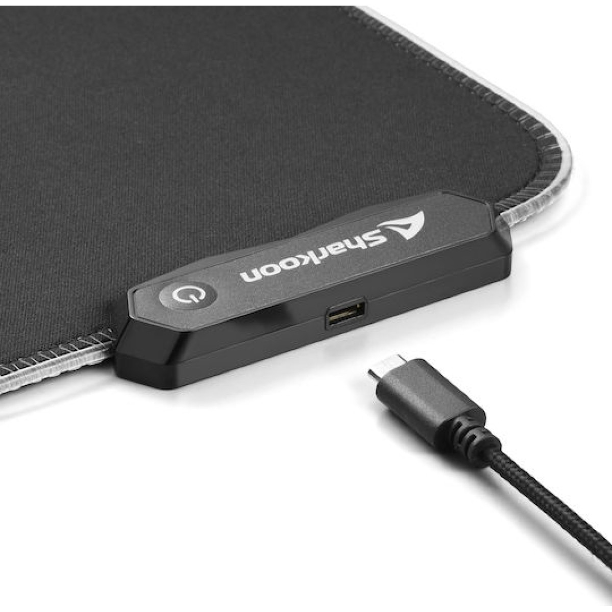 Sharkoon 1337 RGB V2 Gaming Mouse Pad Medium 360mm με RGB Φωτισμό Μαύρο