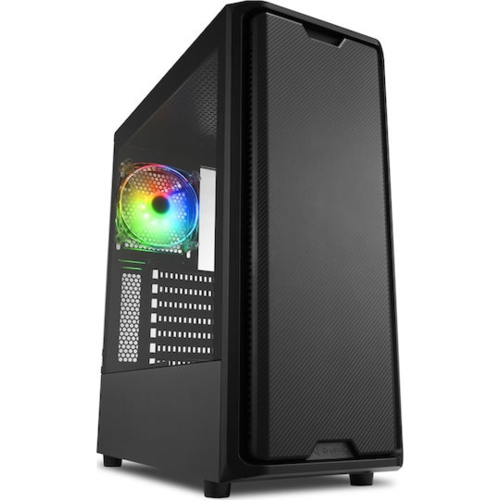 Sharkoon SK3 RGB Gaming Midi Tower Κουτί Υπολογιστή με Πλαϊνό Παράθυρο Μαύρο