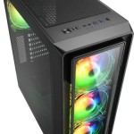 Sharkoon TK4 RGB Gaming Midi Tower Κουτί Υπολογιστή με Πλαϊνό Παράθυρο Μαύρο