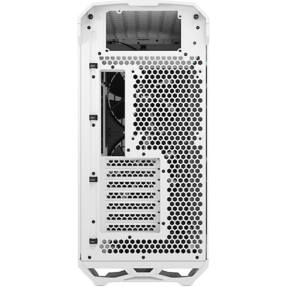 Fractal Design Torrent Gaming Midi Tower Κουτί Υπολογιστή με Πλαϊνό Παράθυρο White TG Clear