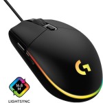 Logitech G203 Lightsync RGB Gaming Ποντίκι 8000 DPI Μαύρο