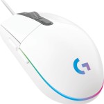Logitech G203 Lightsync RGB Gaming Ποντίκι 8000 DPI Λευκό