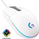 Logitech G203 Lightsync RGB Gaming Ποντίκι 8000 DPI Λευκό
