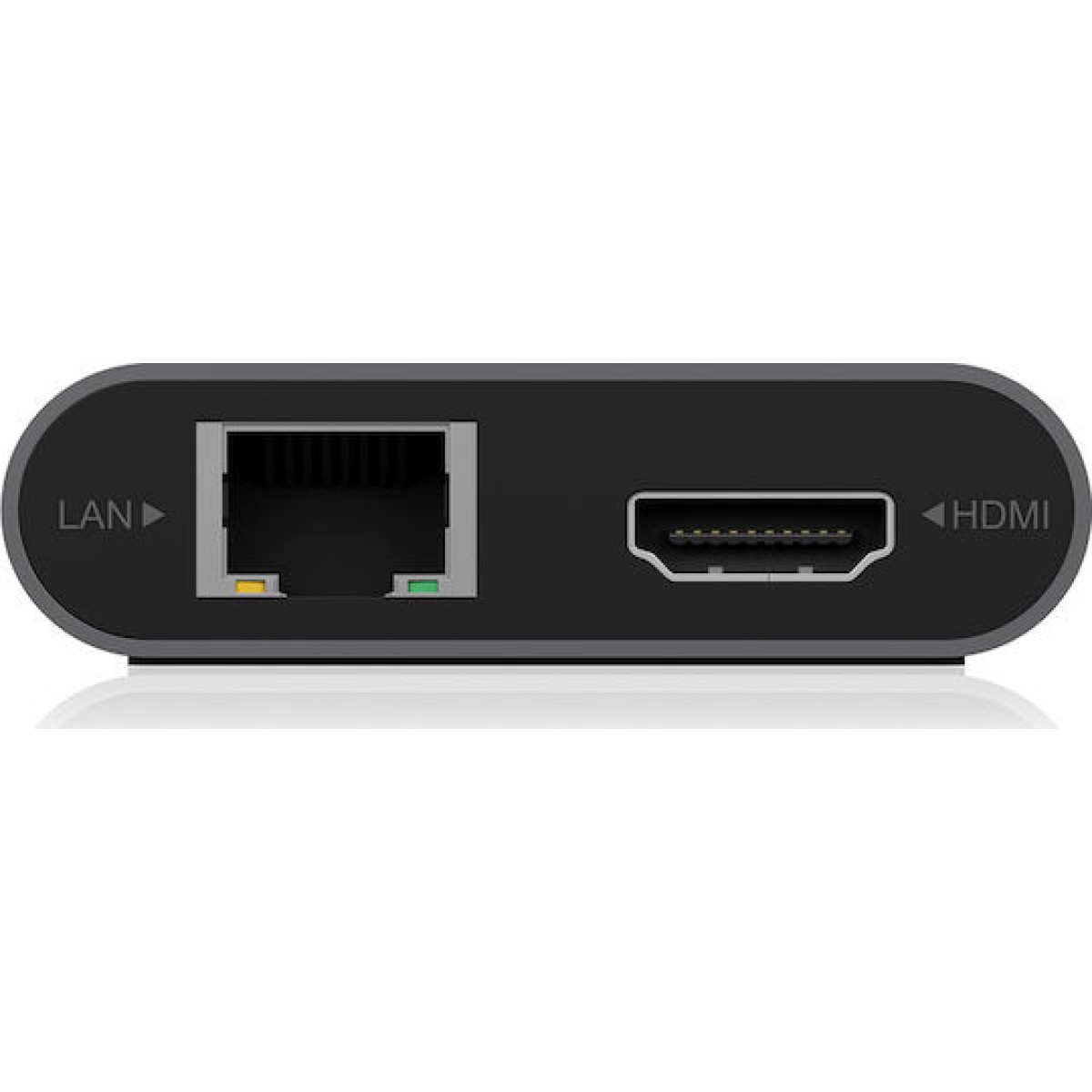 Icy Box USB-C Docking Station με HDMI/DisplayPort 4K PD Ethernet και σύνδεση 3 Οθονών Γκρι (IB-DK4050-CPD)