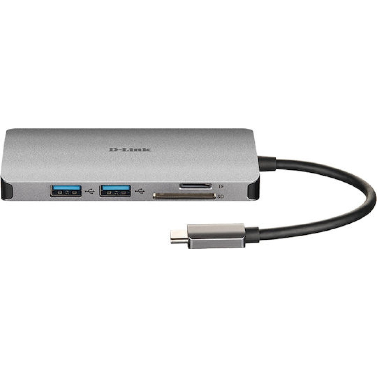 D-Link USB-C Docking Station με HDMI 4K PD Ethernet Ασημί (DUB-M810)