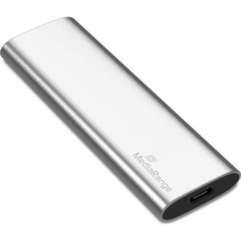 MediaRange USB 3.2 / USB-C Εξωτερικός SSD 120GB M.2 Ασημί